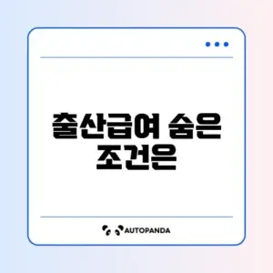 고용보험 미가입자도 출산급여 받을 수 있는 조건 완벽 정리